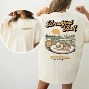 Paakaa - Vintage Breakfast Ball Golf Tshirt 2-sided