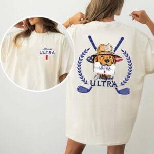 Michelob Ultra Golfing Golden Dog Hunting T-shirt