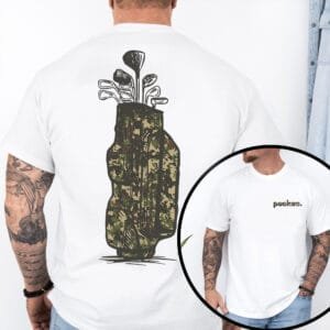 Golf Bag Camo T-shirt, Golf Hunting Camo T-shirt