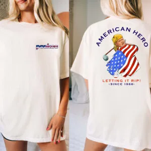 John Daly Grip It And Rip It American Flag Golf  T-shirt