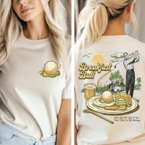 Vintage Breakfast Ball Golf T-shirt