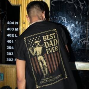 Vintage Best Dad Ever Golf T-shirt