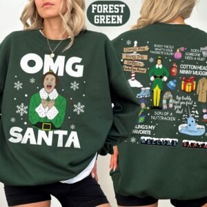Buddy Elf Christmas Sweatshirt, Elf Movie Xmas Sweatshirt