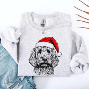 Goldendoodle, Santa, Dog, Christmas, Dog Lover, Pet Sweatshirt