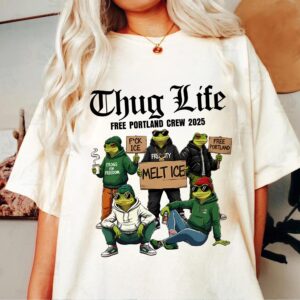 Resist Portland Frog Shirt, Frogs Together Strong, No Kings In America T-shirt