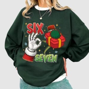 Six Seven Meme Christmas Sweatshirt, 6 7 Crewneck And Sweatshirt