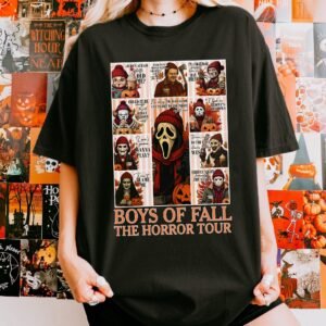 Boys Of Fall The Horror Tour T-shirt, Fall Horror Characters Killers T-shirt