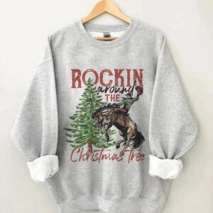 Rocking Around The Christmas Tree Retro Sweatshirt