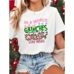 Christmas Party T-Shirt with pink letters and heart print