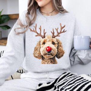 Christmas Reindeer Dog Sweatshirt