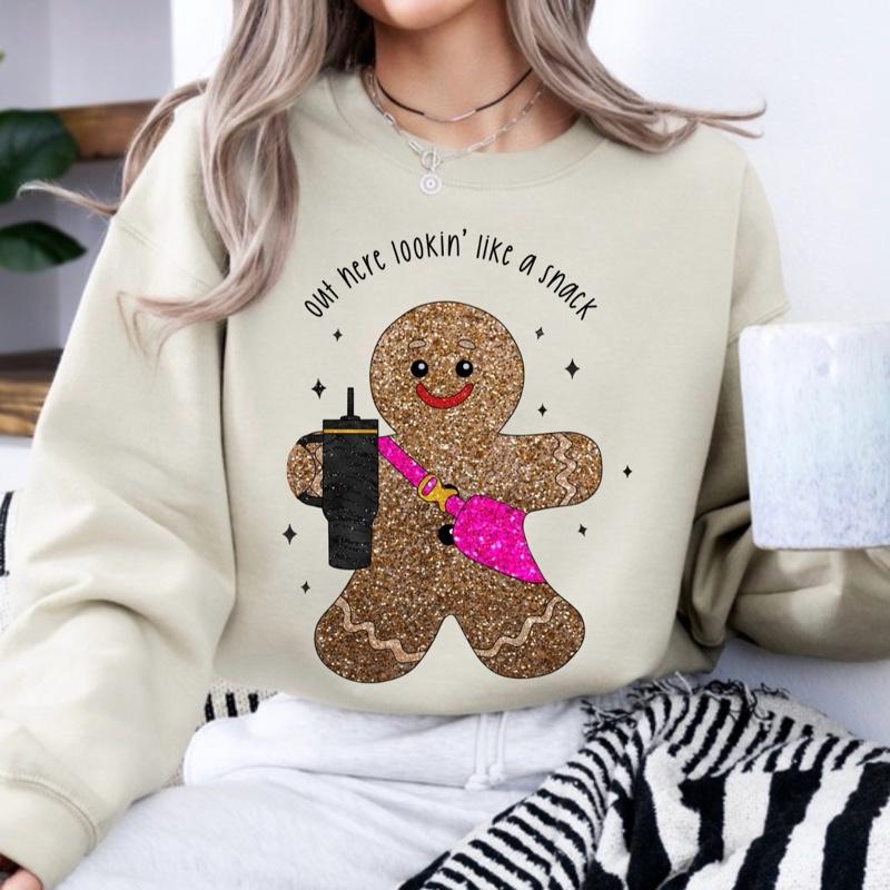 Glitter Gingerbread Crewneck shirt