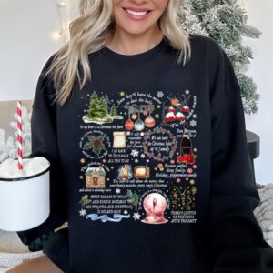 Christmas Song Lyrics Cozy Unisex Sweatshirt