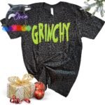 Grinchy Black Leopard T-shirt
