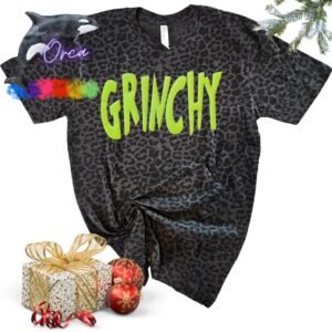 Grinchy Black Leopard T-shirt