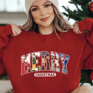 Merry Christmas 90s Movies Sweatshirt For Girlfriend