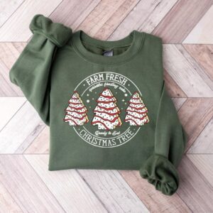 Farm Fresh Christmas Tree Cakes Sweatshirt