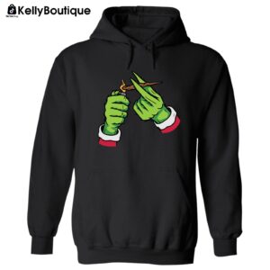 The Green Guy Movie Character Lighting Christmas Season Graphic Design Unisex Hooded Sweatshirt For Men