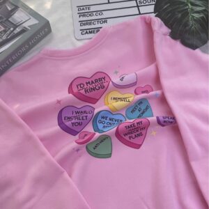 Valentine Heart Sticker Shirt
