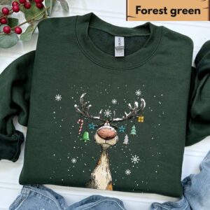 Merry Christmas Reindeer Sweatshirt