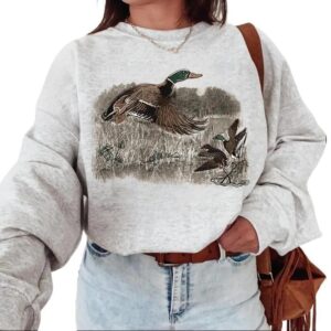 Mallard Duck Vintage Crewneck Sweatshirt