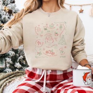 Doodle Anti Trump Christmas Sweatshirt