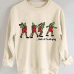 Fashion Casual Crew Neck Sweatshirt For Christmas