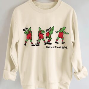 Fashion Casual Crew Neck Sweatshirt For Christmas