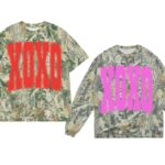 Camo XOXO Valentine Winter Tees for cozy comfort