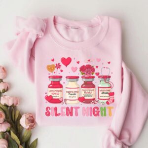 Silent Night Valentine Nurse Sweatshirt