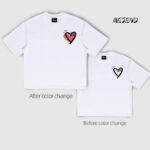 Color-Changing Love Heart Couple T-Shirt