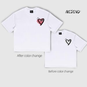 Color-Changing Love Heart Couple T-Shirt