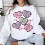 Valentine Heart Lyrics Sweatshirt