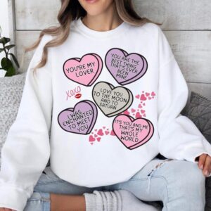 Valentine Heart Lyrics Sweatshirt