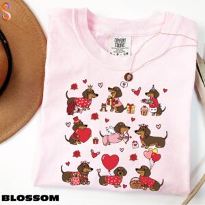 Wiener Dog Valentine Shirt for dog lovers