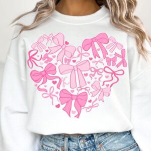 Coquette Valentine Heart Sweatshirt for Men and Women