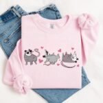 Cute Possum Valentine Sweatshirt