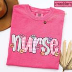 Nurse Valentine's Day Candy Heart Shirt