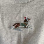 Dachshund on Skis Holiday Sweatshirt