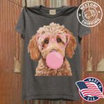 Valentine gift for dog lovers Doodle Mom heart shirt