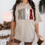 leopard checkered cherry print mama graphic tee