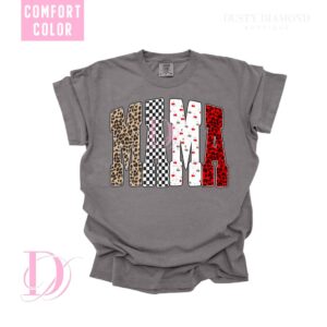 MAMA Edgy Retro Comfort Color T shirt