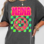 Neon Mama Graphic Shirt – Retro Comfort Colors Tee