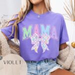 Retro Mama Easter Tee for comfortable and stylish wear
