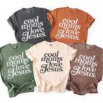 Cool Moms Love Jesus Shirt - Retro Faith-Inspired Tee