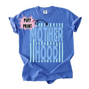 Preppy Mama Striped Shirt featuring 3D puff print