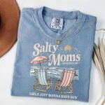 Vintage Salty Moms Shirt for Summer Vibes