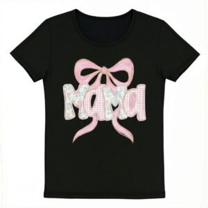 Pink Bow Mama Shirt - Coquette Style Graphic Tee