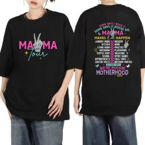 Trendy Mom Life Tee - Fun Typography Washed Graphic