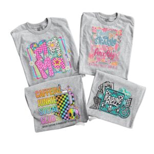 Cute Mama Graphic Tees in ash grey soft cotton for women